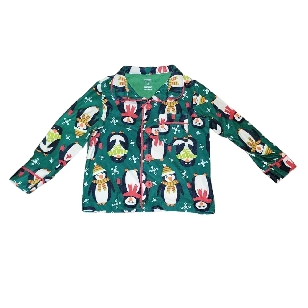 Carter’s size 3T Christmas themed pajama set long sleeve & pants